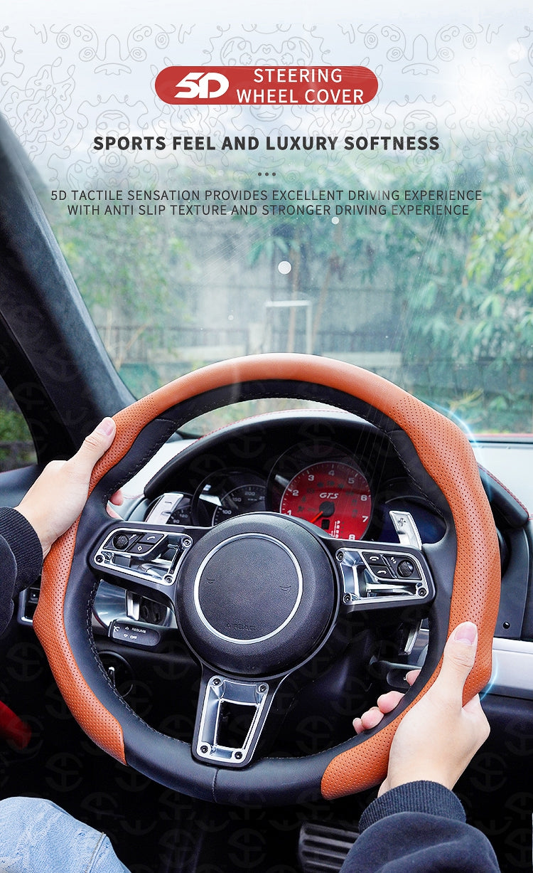 Napa Nappa Leather Steering Wheel Cover