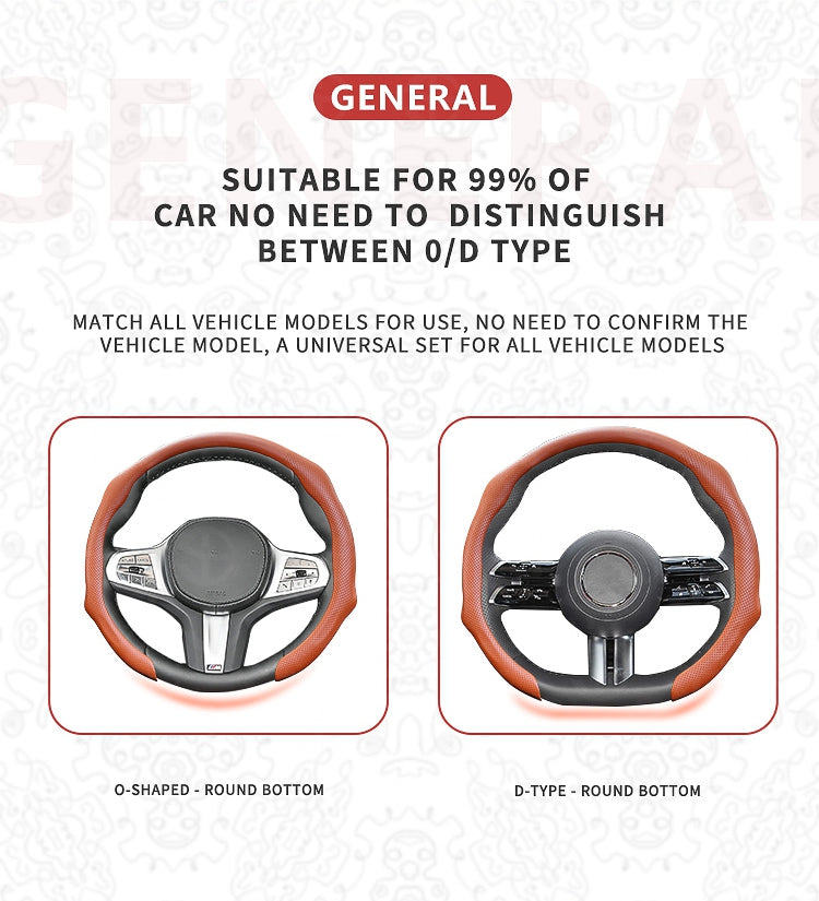 Napa Nappa Leather Steering Wheel Cover