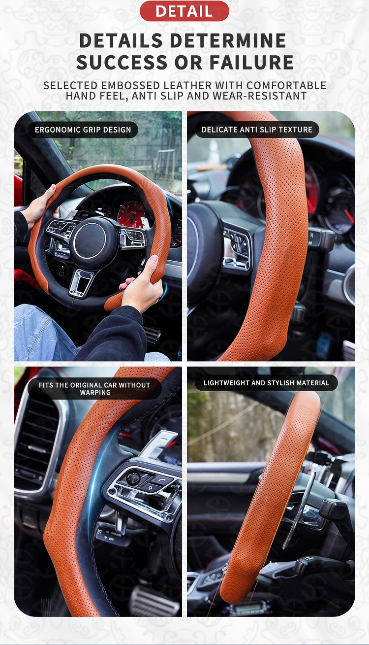 Napa Nappa Leather Steering Wheel Cover