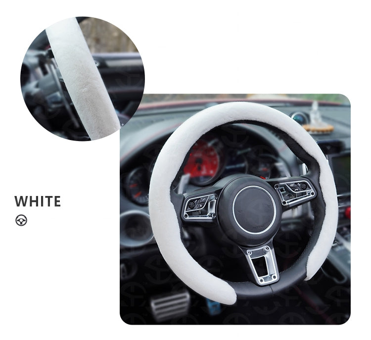 New Upgrade Plush Steering Wheel Cover