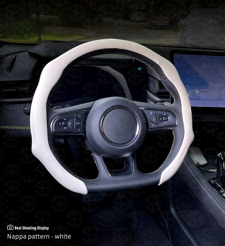 Upgraded Napa Nappa Leather Steering Wheel Cover