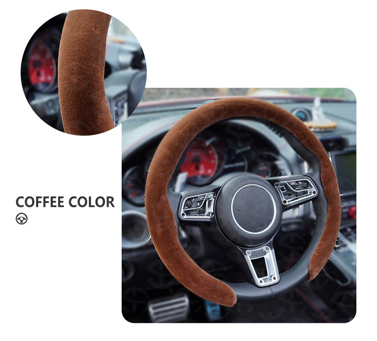 New Upgrade Plush Steering Wheel Cover