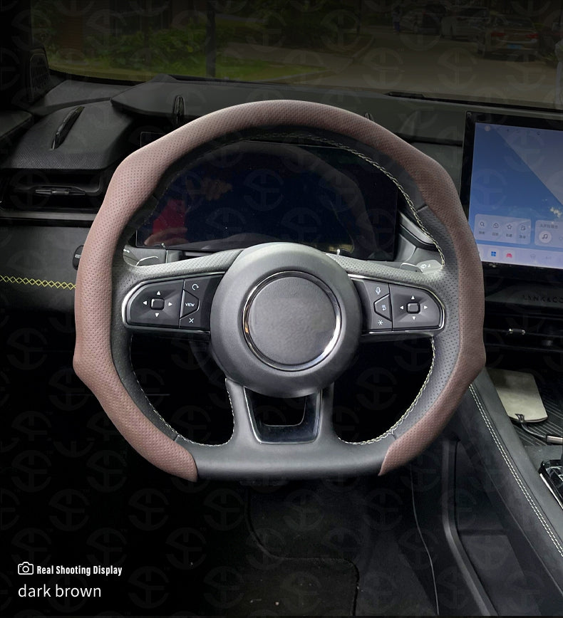 Upgraded Napa Nappa Leather Steering Wheel Cover