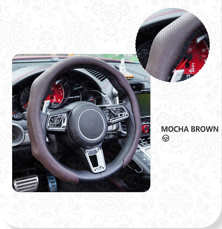 Napa Nappa Leather Steering Wheel Cover