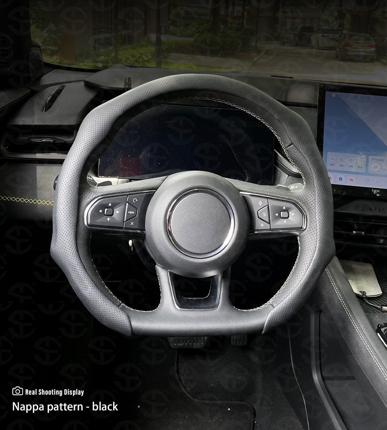 Upgraded Napa Nappa Leather Steering Wheel Cover
