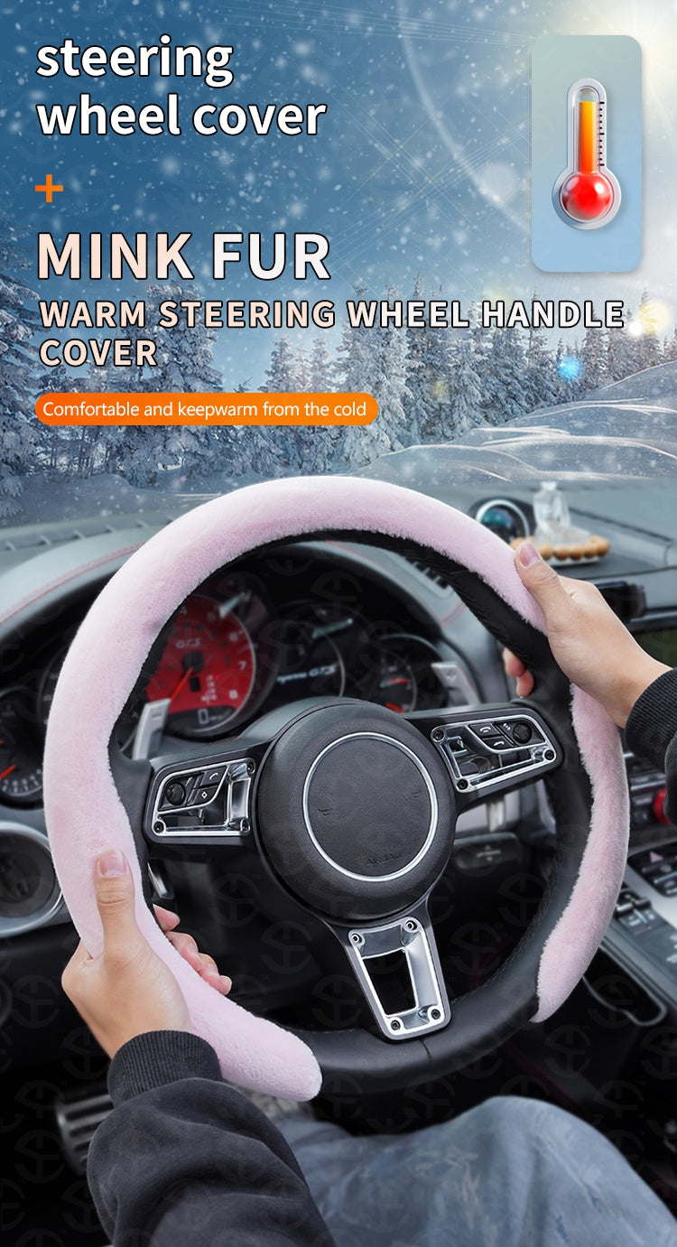 New Upgrade Plush Steering Wheel Cover