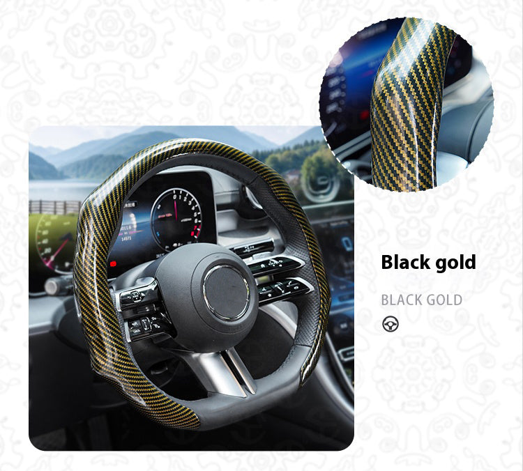 Laser Carbon Fiber Pattern steering wheel cover