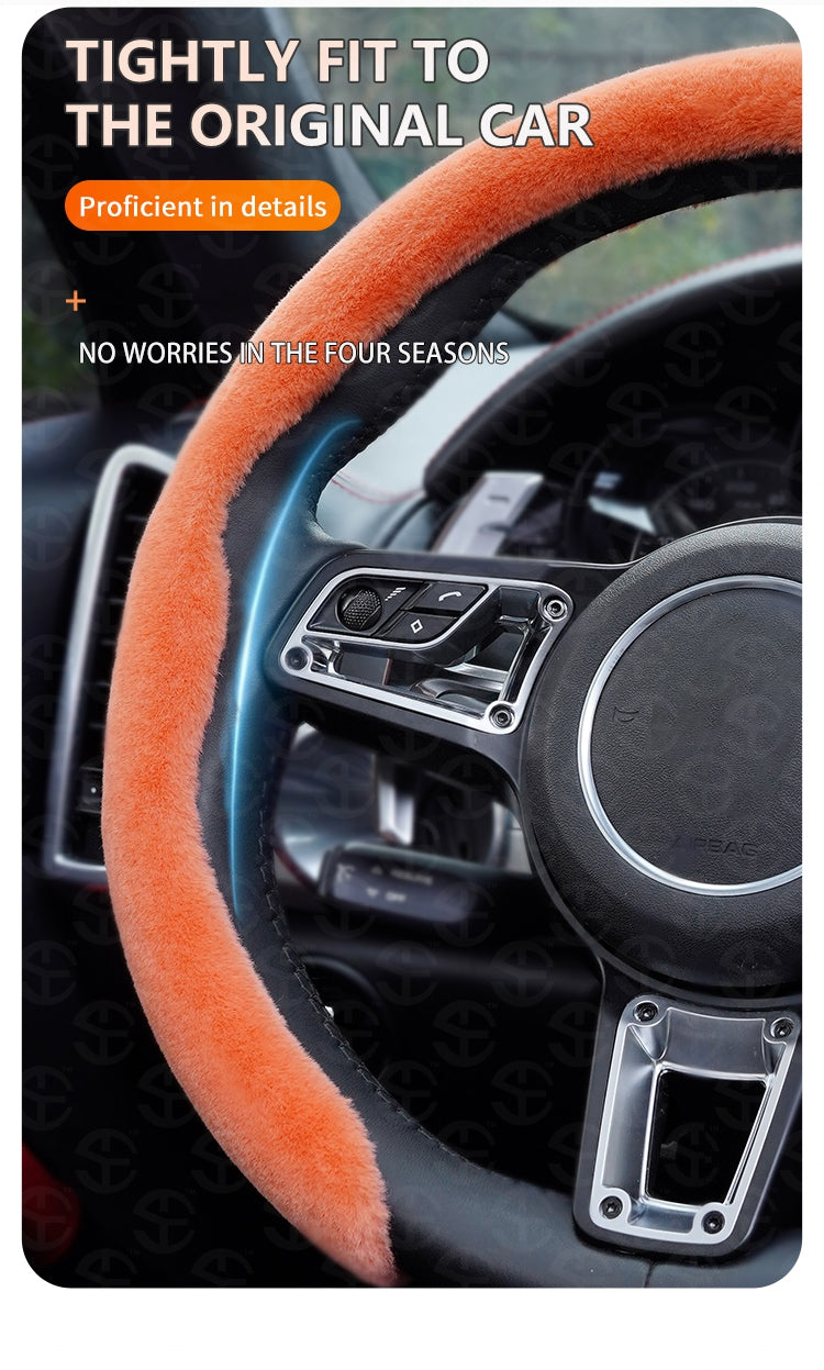 New Upgrade Plush Steering Wheel Cover