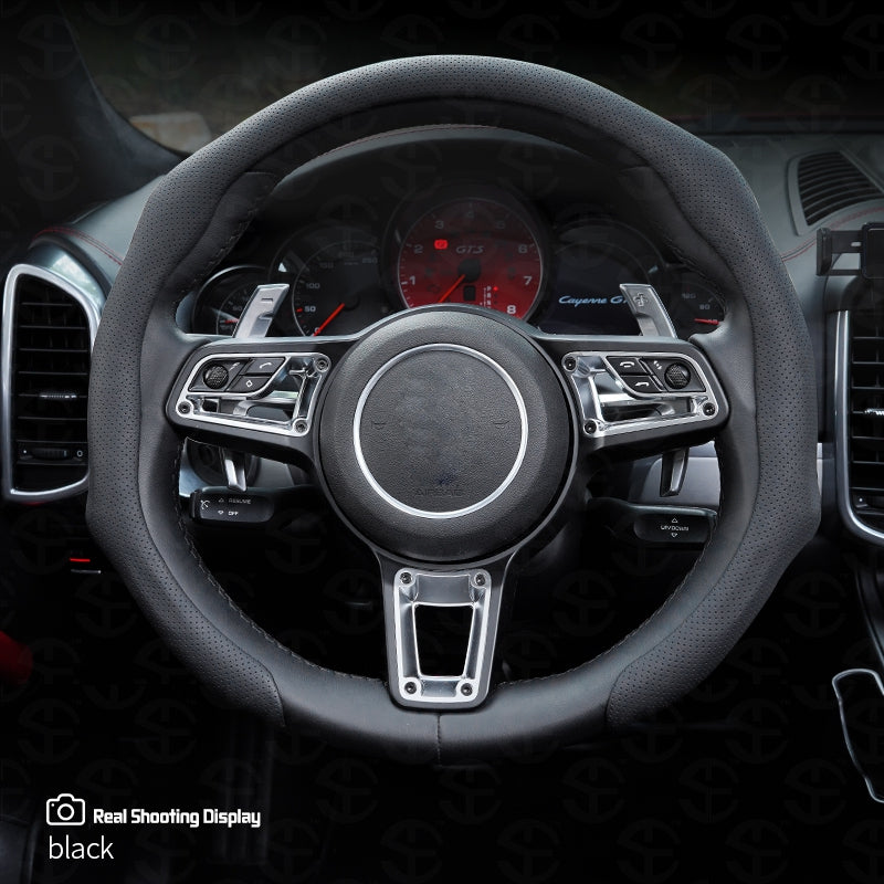 Upgraded Napa Nappa Leather Steering Wheel Cover