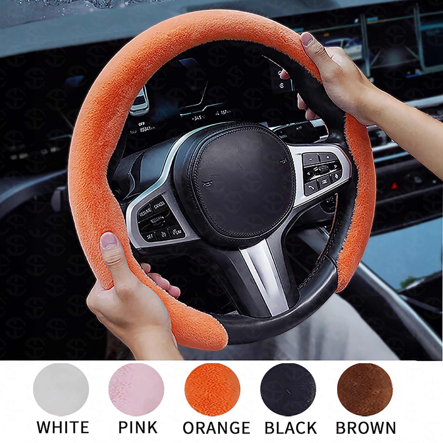 New Upgrade Plush Steering Wheel Cover
