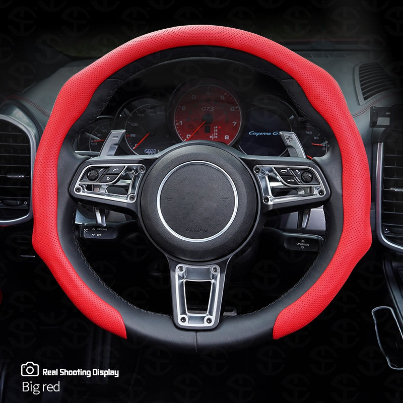 Upgraded Napa Nappa Leather Steering Wheel Cover