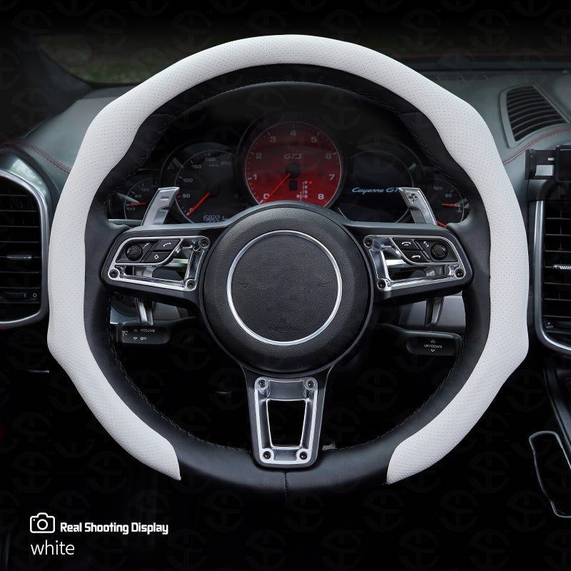 Upgraded Napa Nappa Leather Steering Wheel Cover