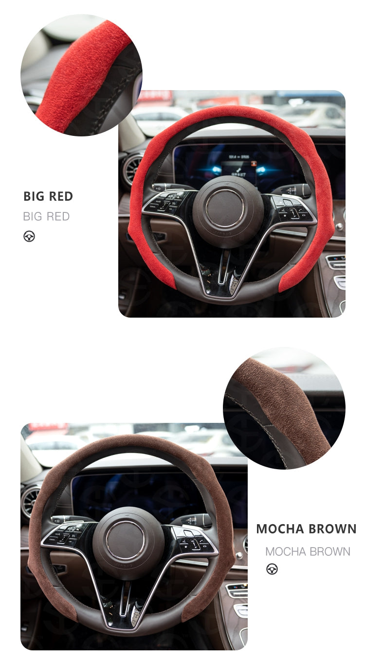 New Alcantara leather Car Steering Wheel Cover