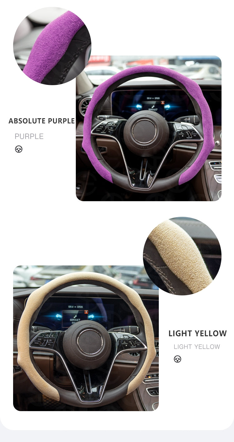 New Alcantara leather Car Steering Wheel Cover