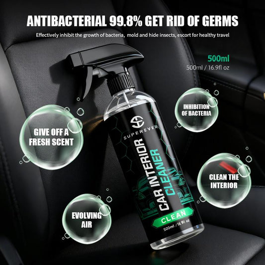 SUPEREVER Car Interior Cleaner – 500ml Multi-Surface Cleaning Spray
