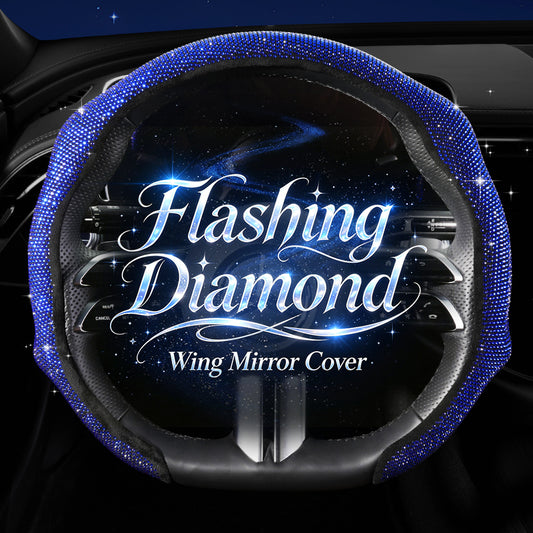 Bling Rhinestone Steering Wheel Cover for Women