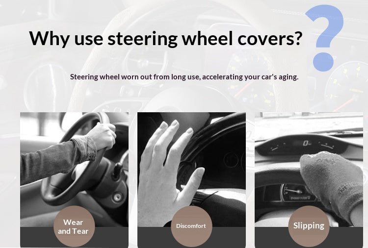Carbon Fiber Microfiber & Napa Leather Elastic Steering Wheel Covers