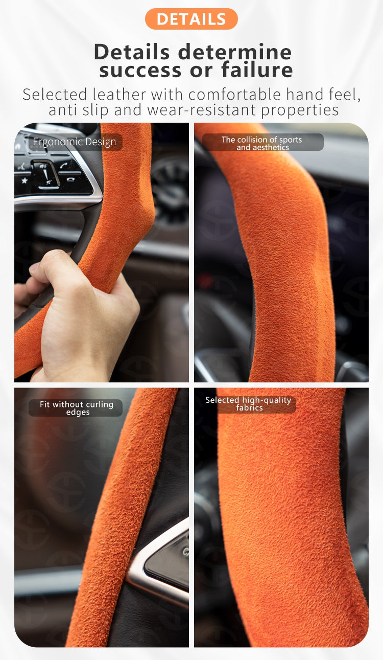 New Alcantara leather Car Steering Wheel Cover
