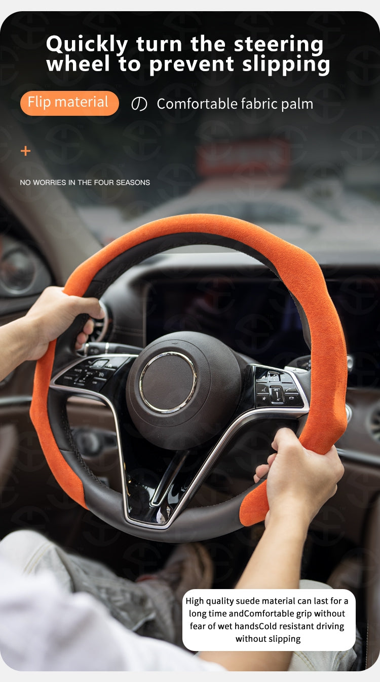 New Alcantara leather Car Steering Wheel Cover