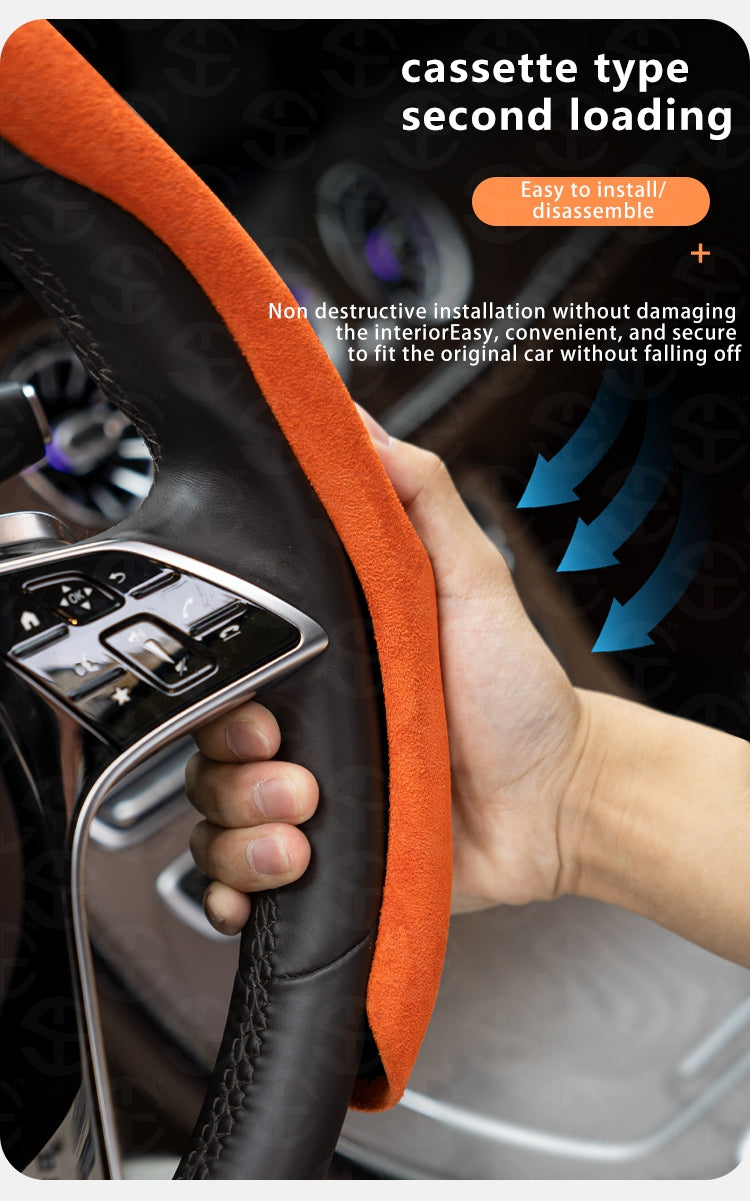 New Alcantara leather Car Steering Wheel Cover
