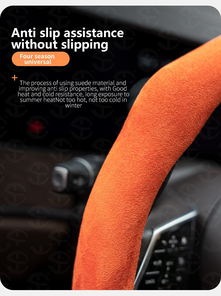 New Alcantara leather Car Steering Wheel Cover
