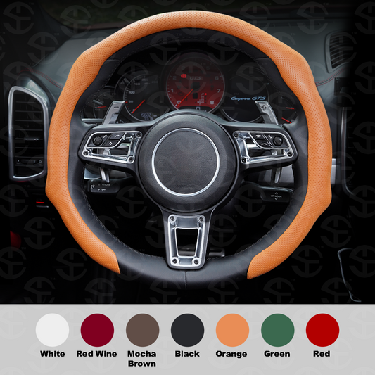 Upgraded Napa Nappa Leather Steering Wheel Cover