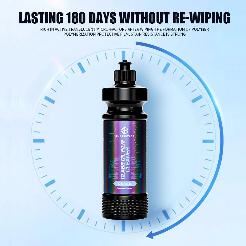 SUPEREVER Glass Oil Film Cleaner – 300ml Automotive Windshield Cleaner