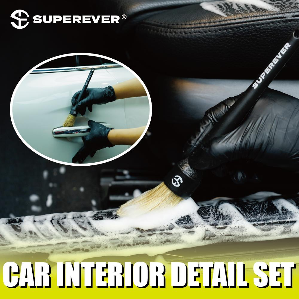 SUPEREVER Car Interior Detailing Brush – Soft Bristle Cleaning Brush