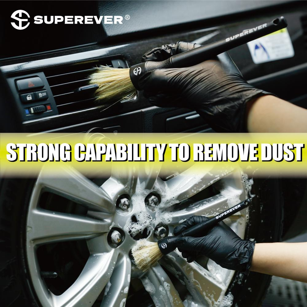 SUPEREVER Car Interior Detailing Brush – Soft Bristle Cleaning Brush